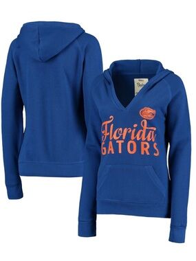 Pressbox Women’s Royal Blue Florida Gators Laurie V-Neck Hoodie